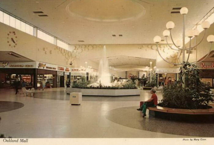 Oakland Mall - Old Post Card (newer photo)